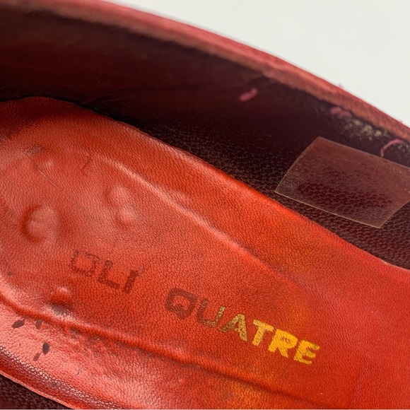 OLI QUATRE Spanish Leather Designer Dark Red Pumps Women’s Heels EU 36 / US 6 - Picture 6 of 10